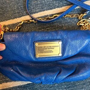 Marc Jacobs Royal Blue Leather Shoulder Bag